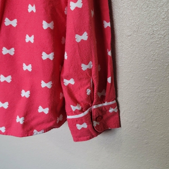 Kate Spade Hydrangea Night Shirt Button Front Womens Pink Sz M pajama - Picture 5 of 11